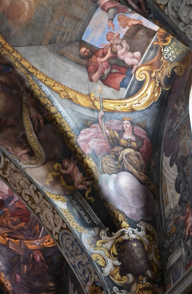 Affreschi nella chiesa di San Nicola e San Pietro martiri, Valencia - dettaglio